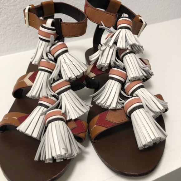 Tory Burch Shoes - Tory Burch Tassle Gladiator Sandals